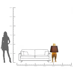 Stehleuchte Alpaca Gold 108cm