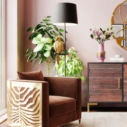 Stehleuchte Animal Parrot Gold 176cm