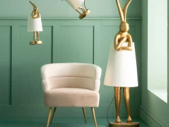 Stehleuchte Animal Rabbit Gold/Weiß 150cm