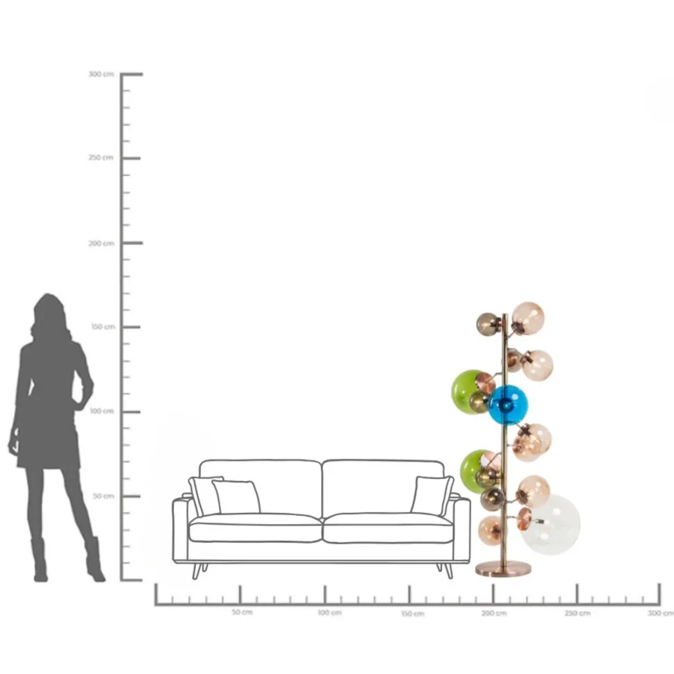 Stehleuchte Balloon Colore 160cm