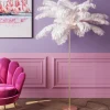 Stehleuchte Feather Palm Weiß 165cm