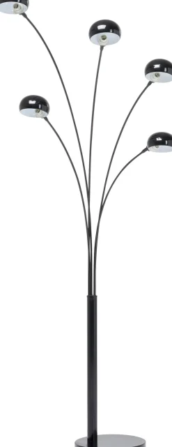 Stehleuchte Five Fingers Schwarz Matt