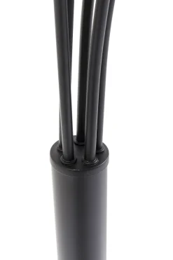 Stehleuchte Five Fingers Schwarz Matt