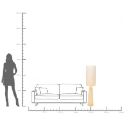 Stehleuchte Marleen Beige Boucle 130cm