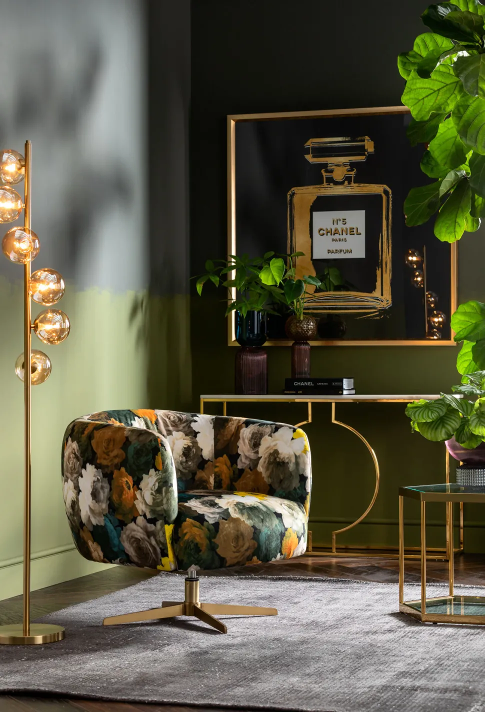 Stehleuchte Scala Balls Brass 160cm