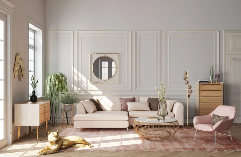 Stehleuchte Scala Balls Brass 160cm