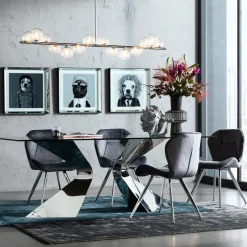 Stuhl Viva Grau Chrom