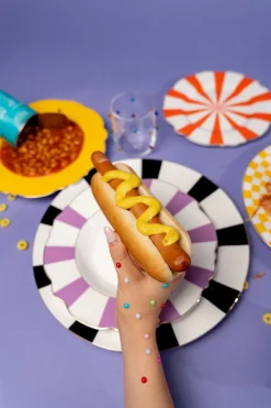 Teller Harlequin Lila Ø31cm