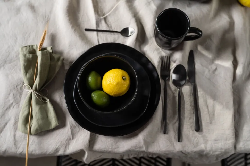 Teller Organic Black Ø20cm