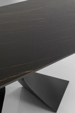 Tisch Gloria Outdoor Keramik Schwarz 180x90cm