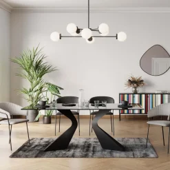 Tisch Gloria Schwarz 200x100cm