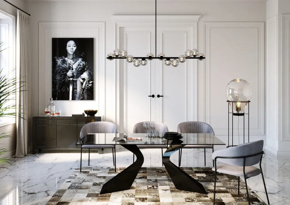 Tisch Gloria Schwarz 200x100cm