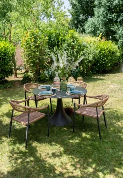 Tisch Grande Possibilita Schwarz Ø110cm