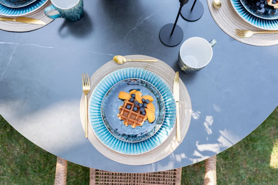 Tisch Grande Possibilita Schwarz Ø110cm