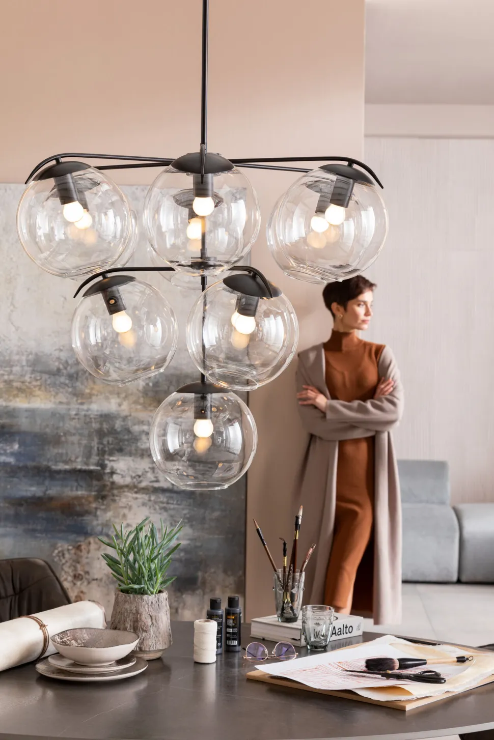 Tisch Grande Possibilita Schwarz 180x120cm