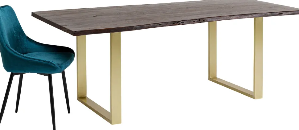 Tisch Harmony Dunkel Brass 160x80