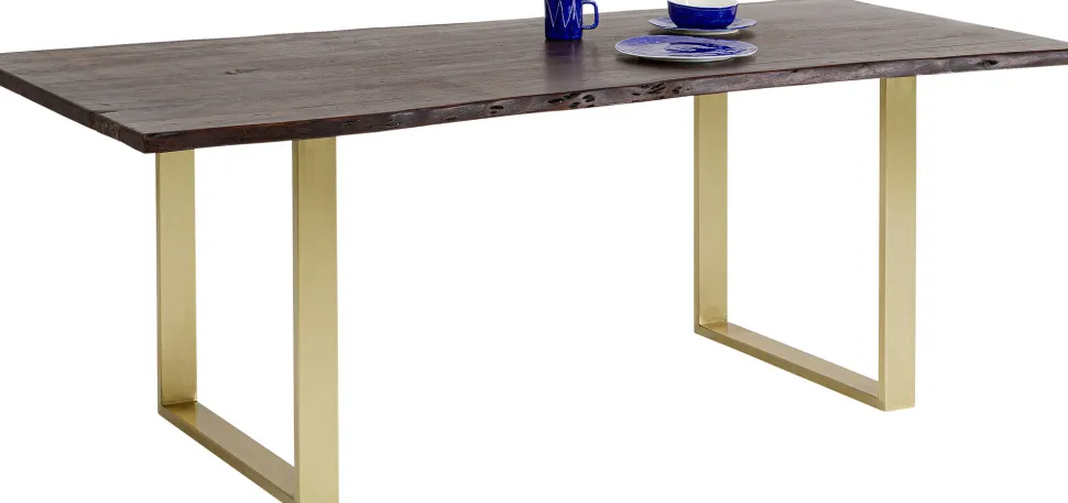 Tisch Harmony Dunkel Brass 160x80