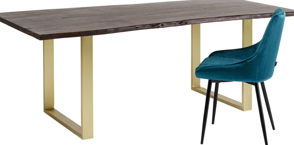 Tisch Harmony Dunkel Brass 160x80