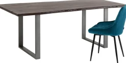 Tisch Harmony Dunkel Rohstahl 160x80