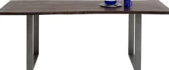 Tisch Harmony Dunkel Rohstahl 180x90