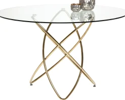 Tisch Molekular Gold Ø120cm