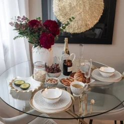 Tisch Molekular Gold Ø120cm