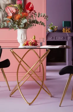 Tisch Molekular Gold Ø120cm