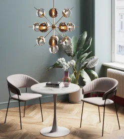 Tisch Schickeria Marmor Weiß Ø80cm