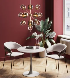 Tisch Schickeria Weiß Ø 80