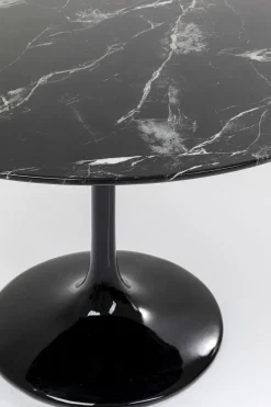 Tisch Solo Marble Schwarz Ø110