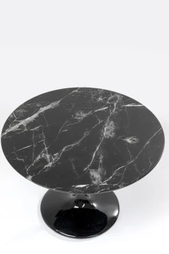 Tisch Solo Marble Schwarz Ø110