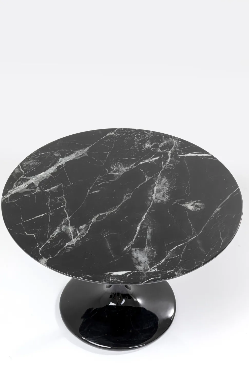 Tisch Solo Marble Schwarz Ø110