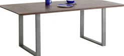 Tisch Symphony Dunkel Rohstahl 160x80