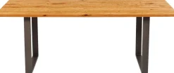 Tisch Symphony Eiche Rohstahl 160x80