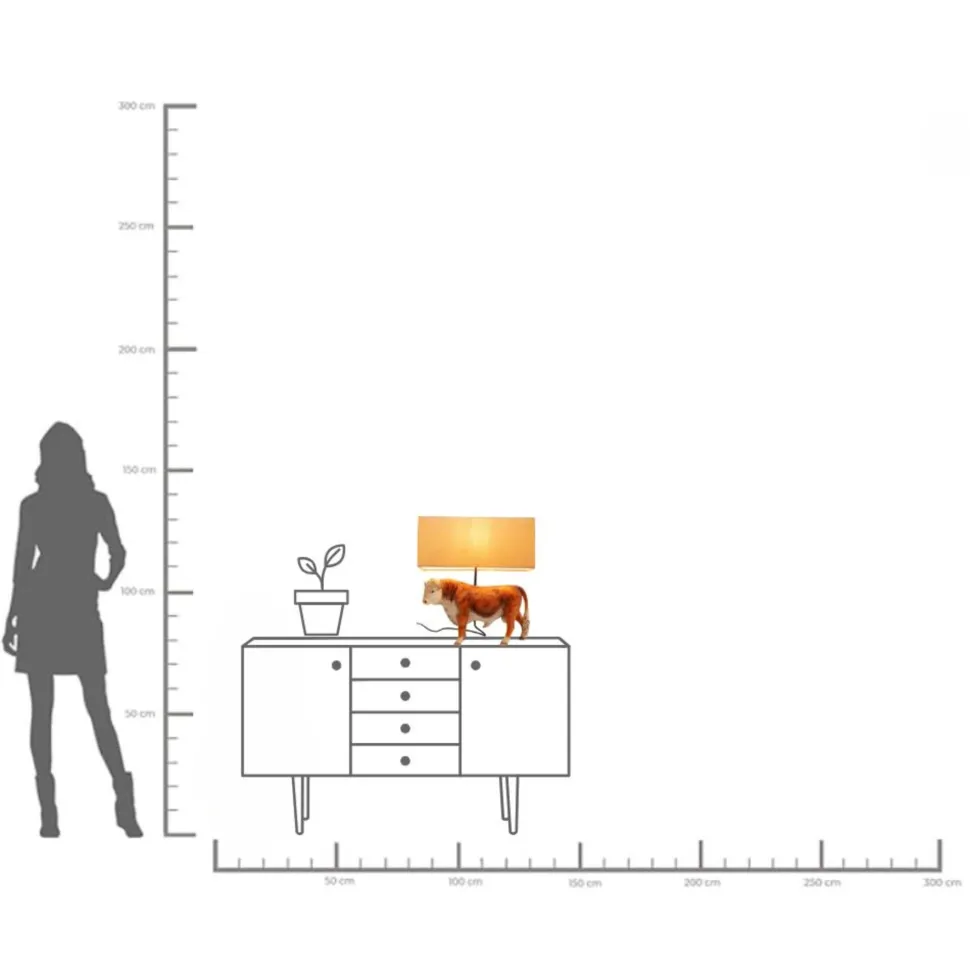 Tischleuchte Animal Cow 51cm