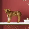 Tischleuchte Animal Flower Sheep Gold 36cm