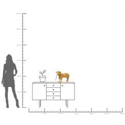 Tischleuchte Animal Flower Sheep Gold 36cm