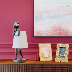 Tischleuchte Animal Frog Grau