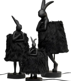 Tischleuchte Animal Rabbit Fur Schwarz/Gold 68cm