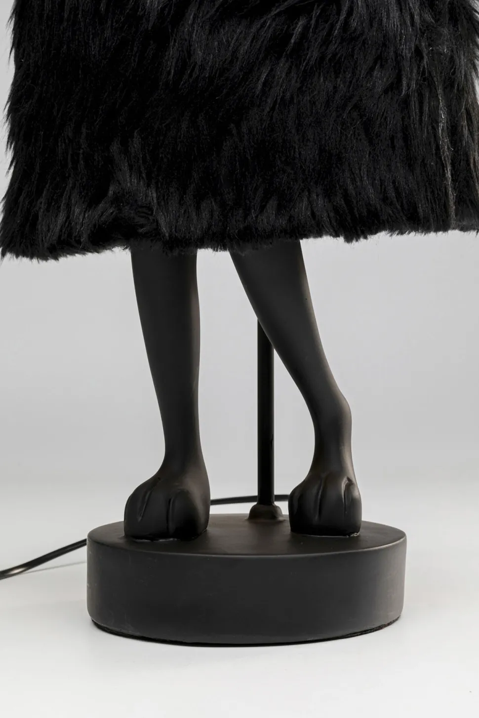 Tischleuchte Animal Rabbit Fur Schwarz/Gold 68cm