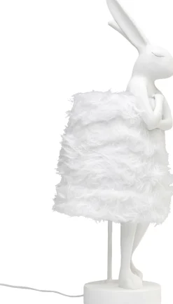 Tischleuchte Animal Rabbit Fur Weiß/Silber 68cm