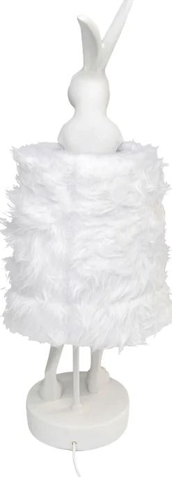Tischleuchte Animal Rabbit Fur Weiß/Silber 68cm
