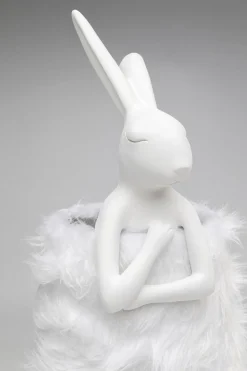 Tischleuchte Animal Rabbit Fur Weiß/Silber 68cm