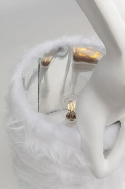 Tischleuchte Animal Rabbit Fur Weiß/Silber 68cm