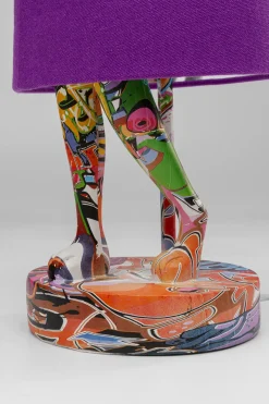 Tischleuchte Animal Rabbit Graffiti/Lila 50cm