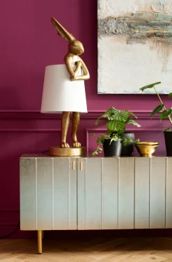 Tischleuchte Animal Rabbit Gold/Weiß 88cm