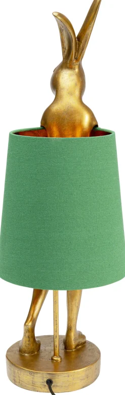 Tischleuchte Animal Rabbit Gold/Grün 68cm