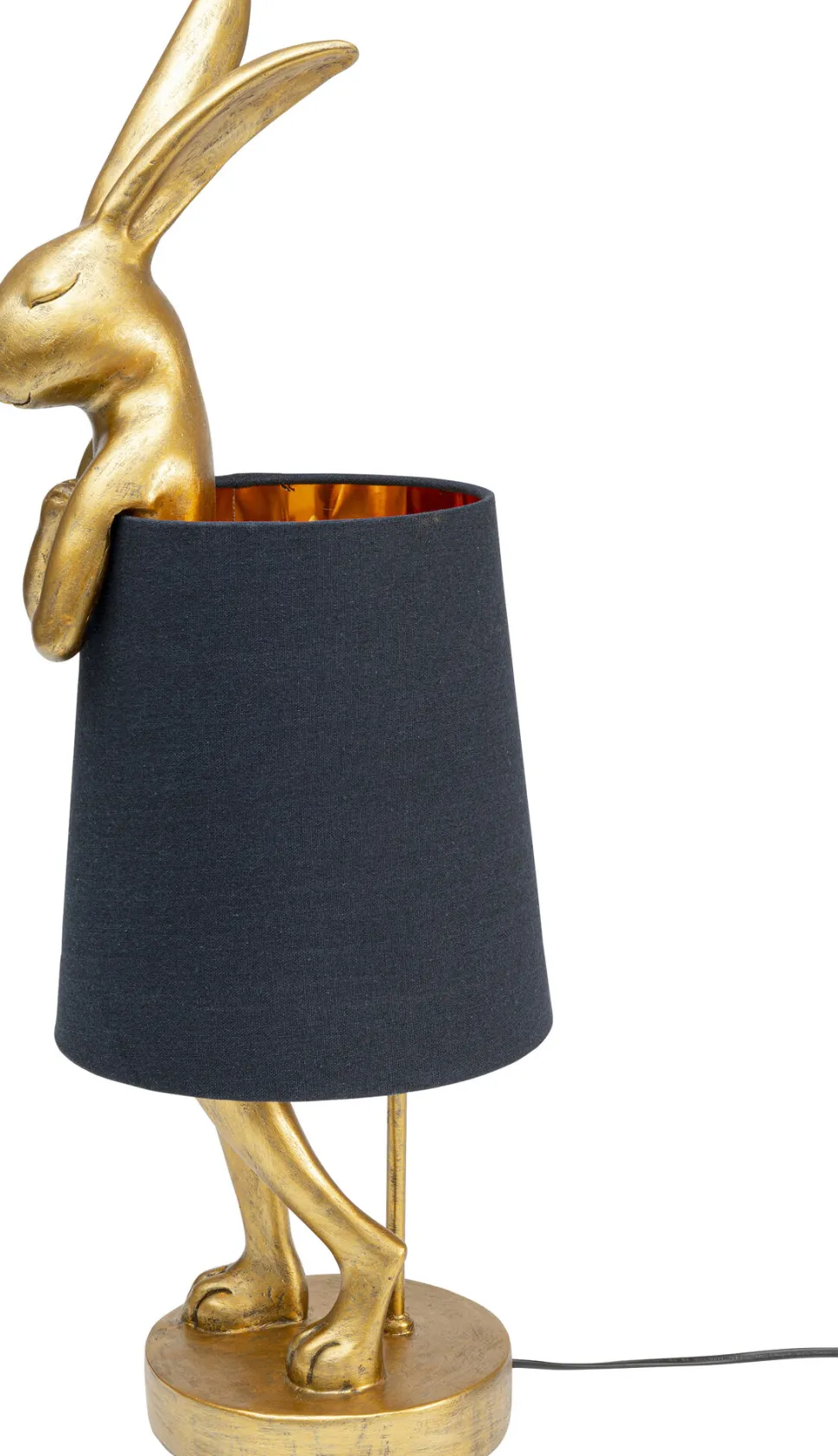 Tischleuchte Animal Rabbit Gold/Schwarz 68cm