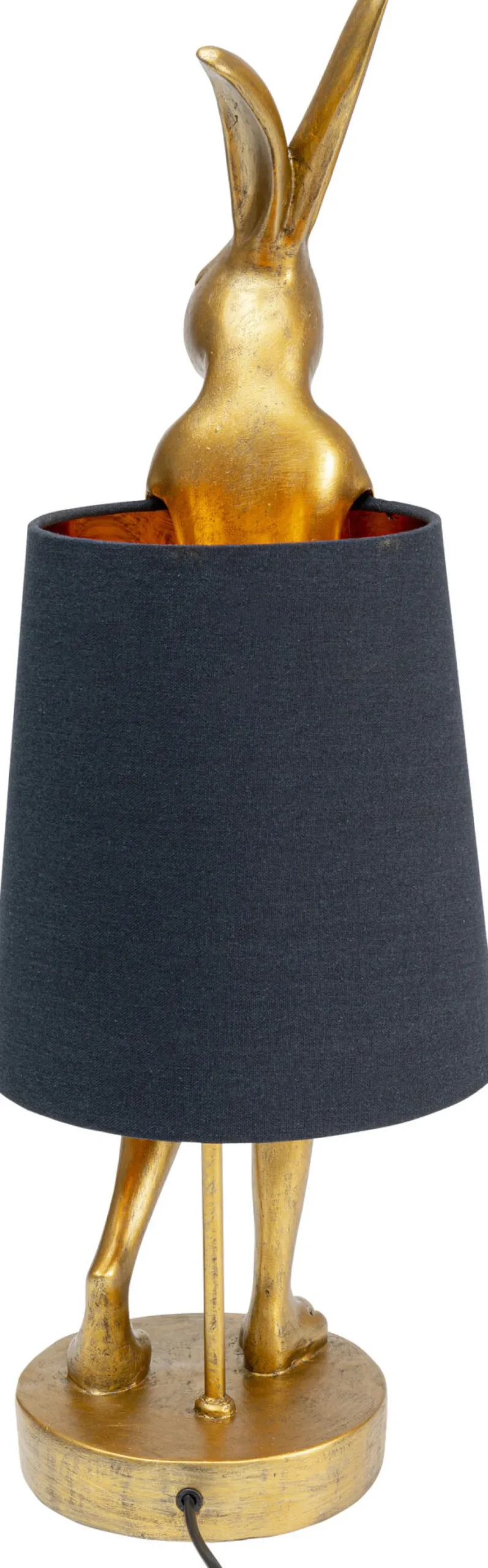 Tischleuchte Animal Rabbit Gold/Schwarz 68cm