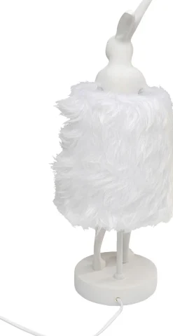Tischleuchte Animal Rabbit Fur Weiß/Silber 50cm